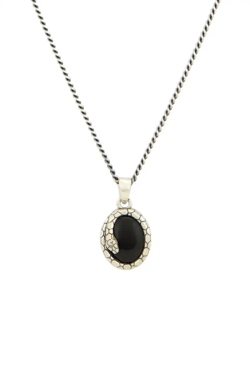 Serge de Nimes Onyx Serpent Necklace | Thumbnail 2