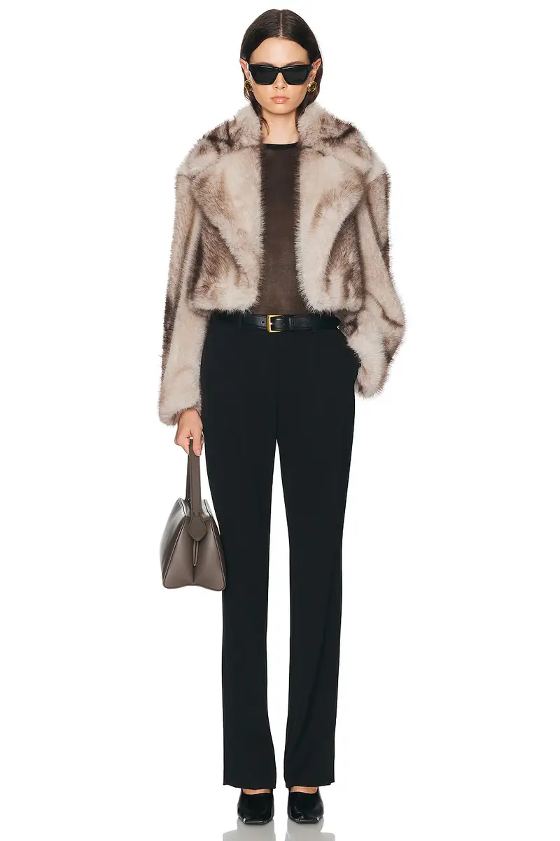 Sportmax Quantum Faux Fur Jacket | Thumbnail 4 Sportmax Quantum Faux Fur Jacket | Thumbnail 4