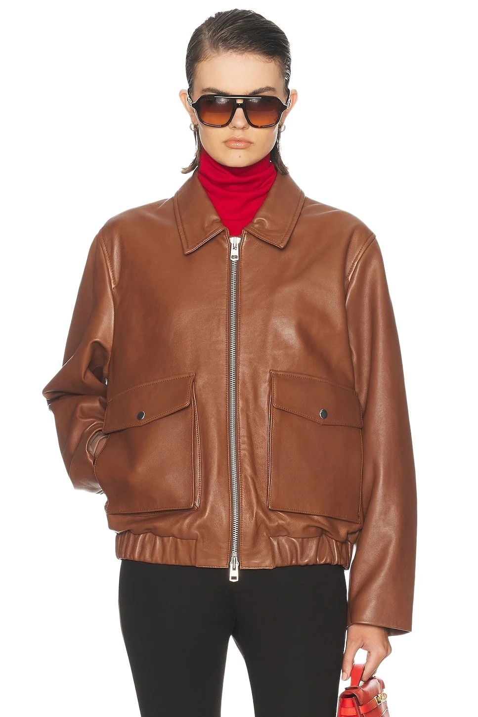 Zip Front Bomber Jacket