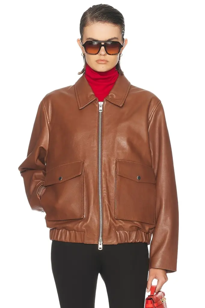 Zip Front Bomber Jacket Zip Front Bomber Jacket