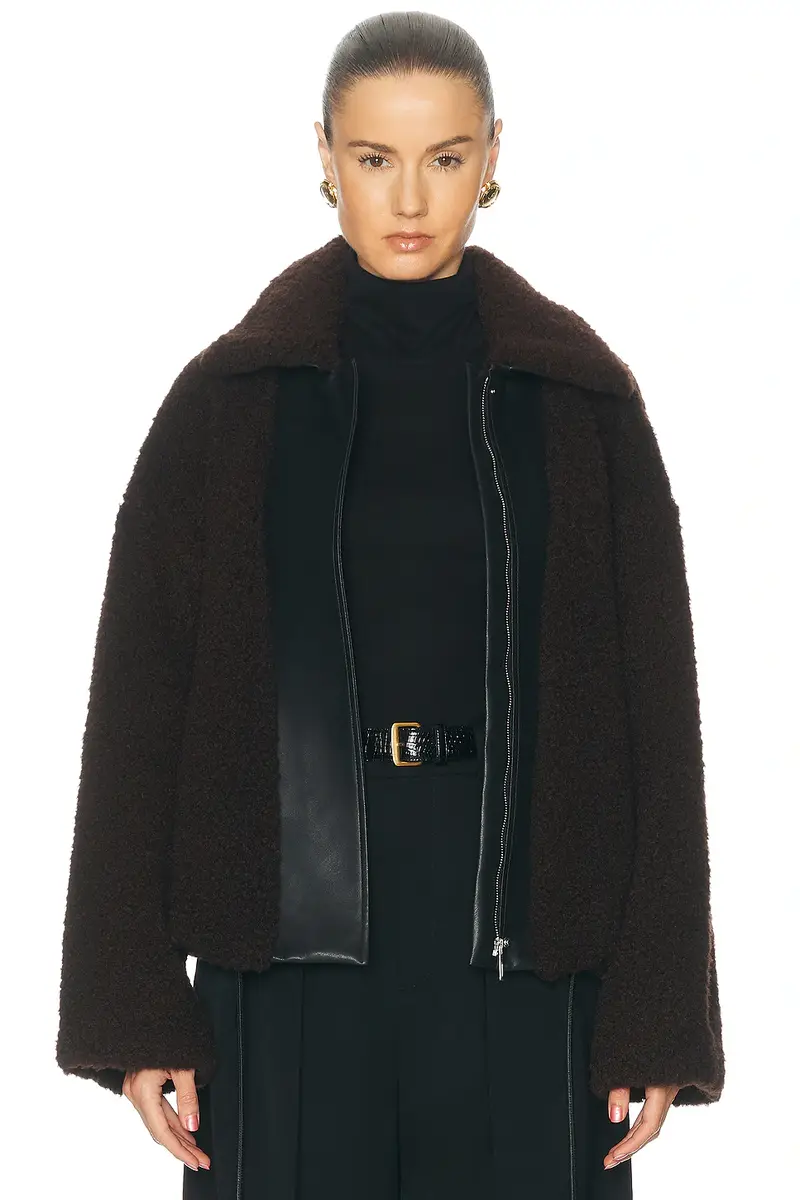 Sportmax Filtro Faux Short Hair Jacket | Thumbnail 2 Sportmax Filtro Faux Short Hair Jacket | Thumbnail 2