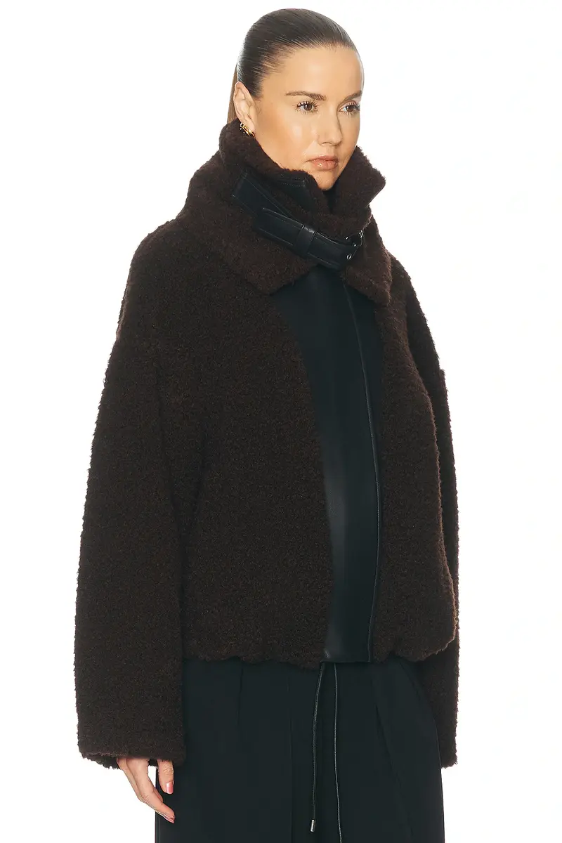 Sportmax Filtro Faux Short Hair Jacket | Thumbnail 3 Sportmax Filtro Faux Short Hair Jacket | Thumbnail 3