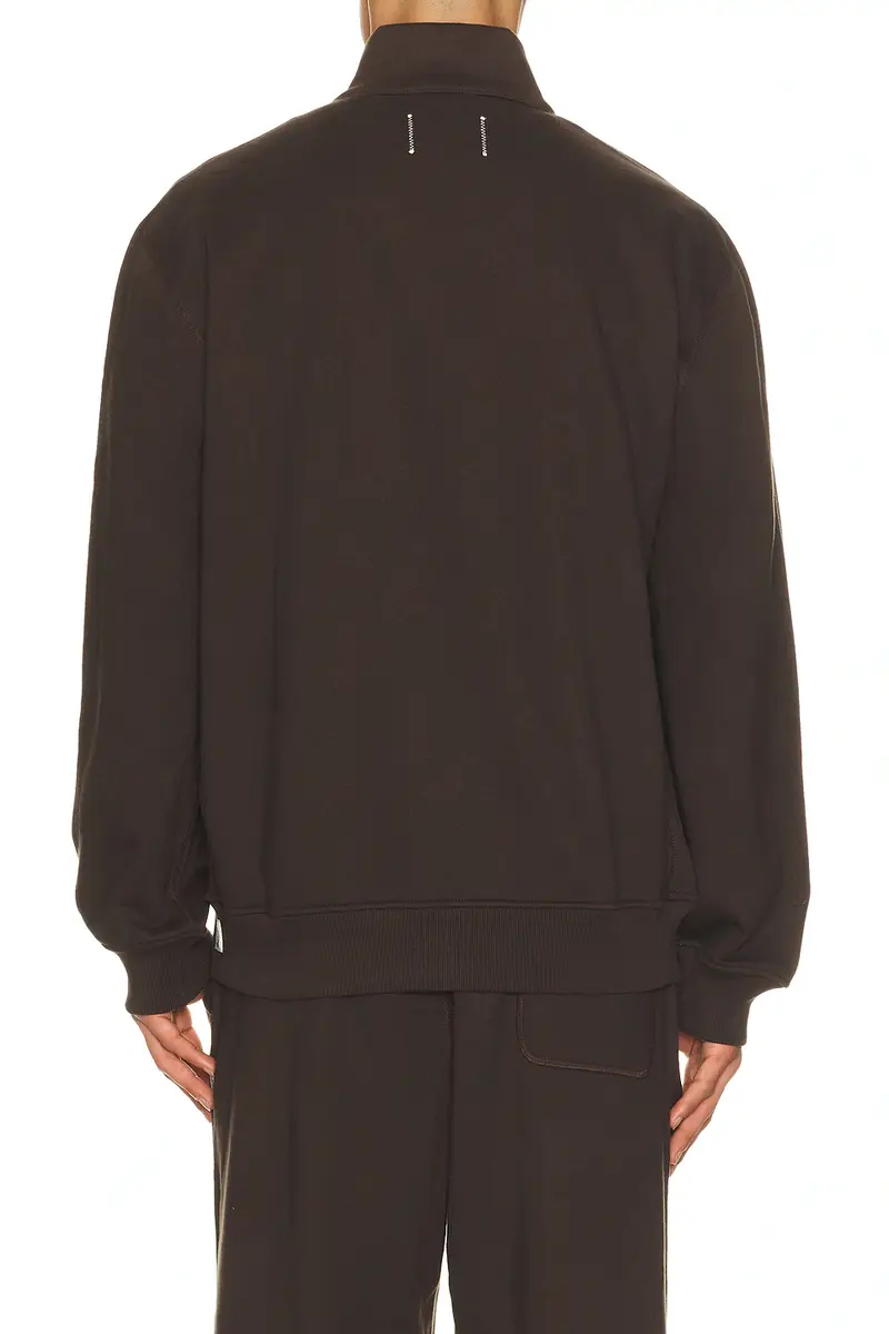 REIGNING CHAMP Midweight Terry Standard Button Mockneck | Thumbnail 2