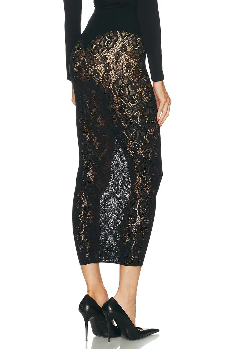 Wolford Infinite Rose Net Skirt | Thumbnail 4 Wolford Infinite Rose Net Skirt | Thumbnail 4
