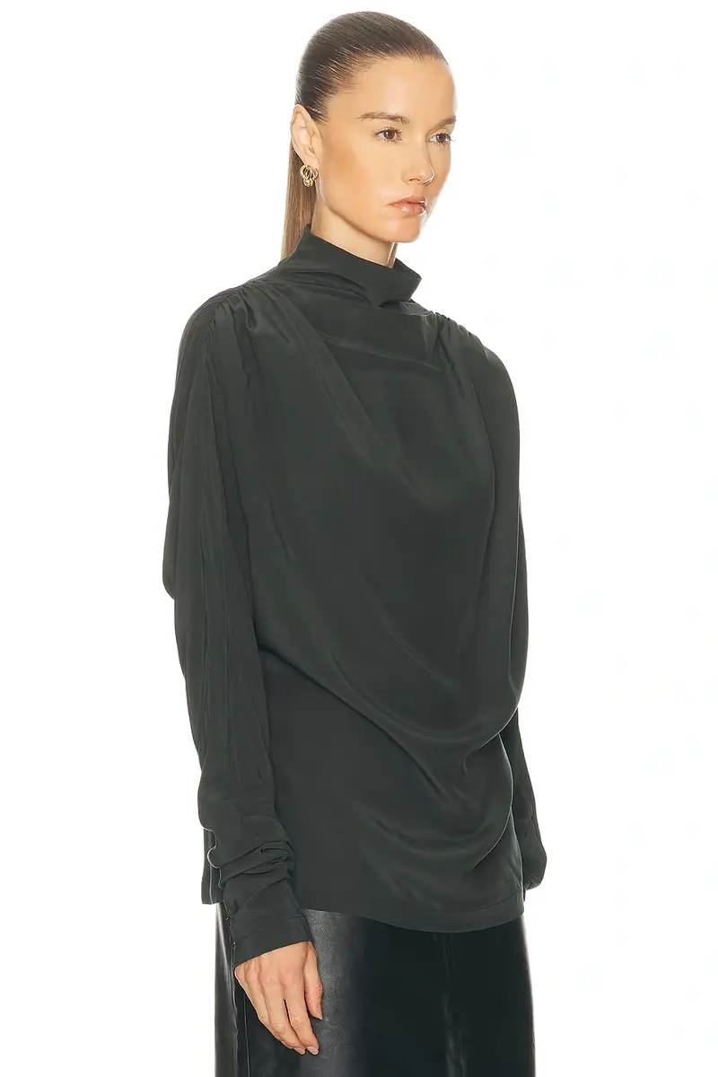 EAVES Saeunn Drape Neck Blouse | Thumbnail 2 EAVES Saeunn Drape Neck Blouse | Thumbnail 2