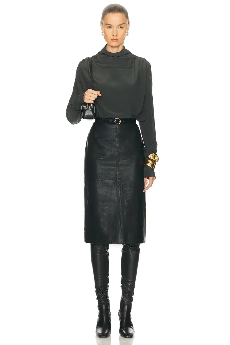 EAVES Saeunn Drape Neck Blouse | Thumbnail 4 EAVES Saeunn Drape Neck Blouse | Thumbnail 4