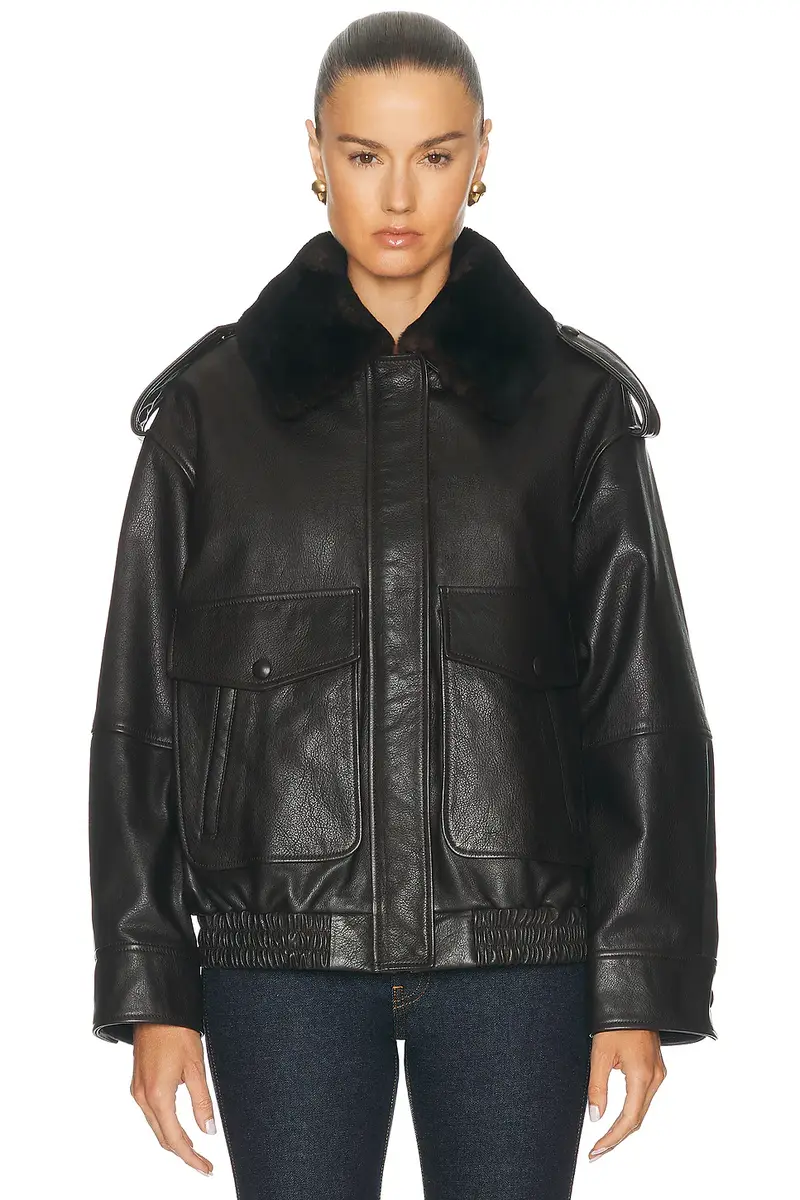 Loulou de Saison Russo Military Jacket With Collar | Thumbnail 2