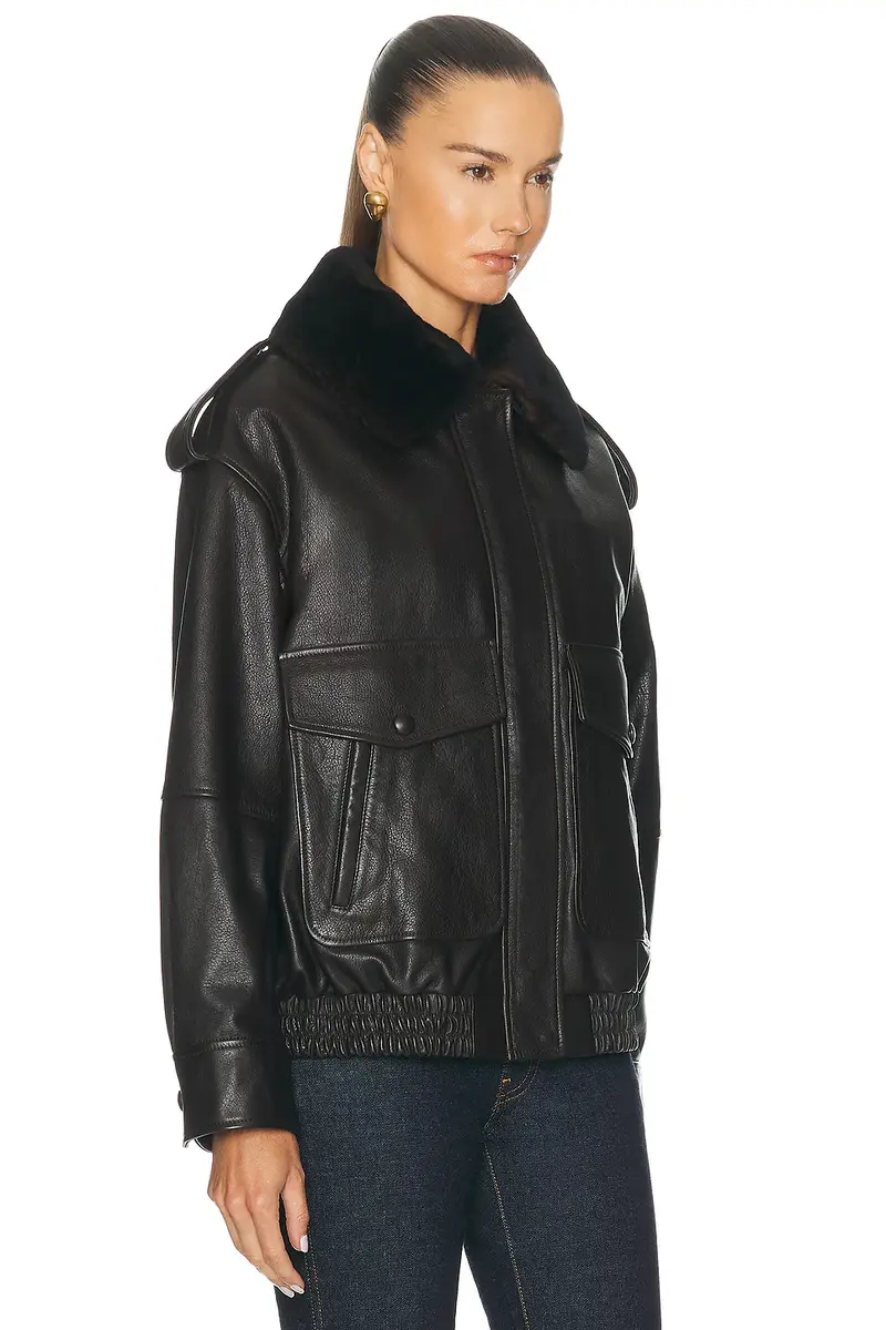 Loulou de Saison Russo Military Jacket With Collar | Thumbnail 3
