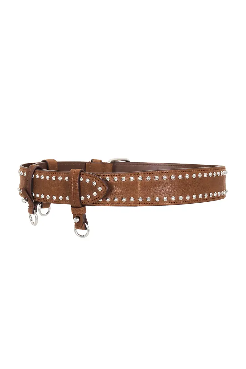 Miu Miu Nappa Aviator Borchie Belt | Thumbnail 2