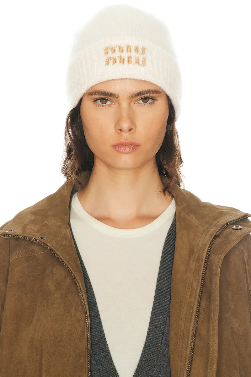 Miu Miu Mohair Beanie | Thumbnail 2 Miu Miu Mohair Beanie | Thumbnail 2