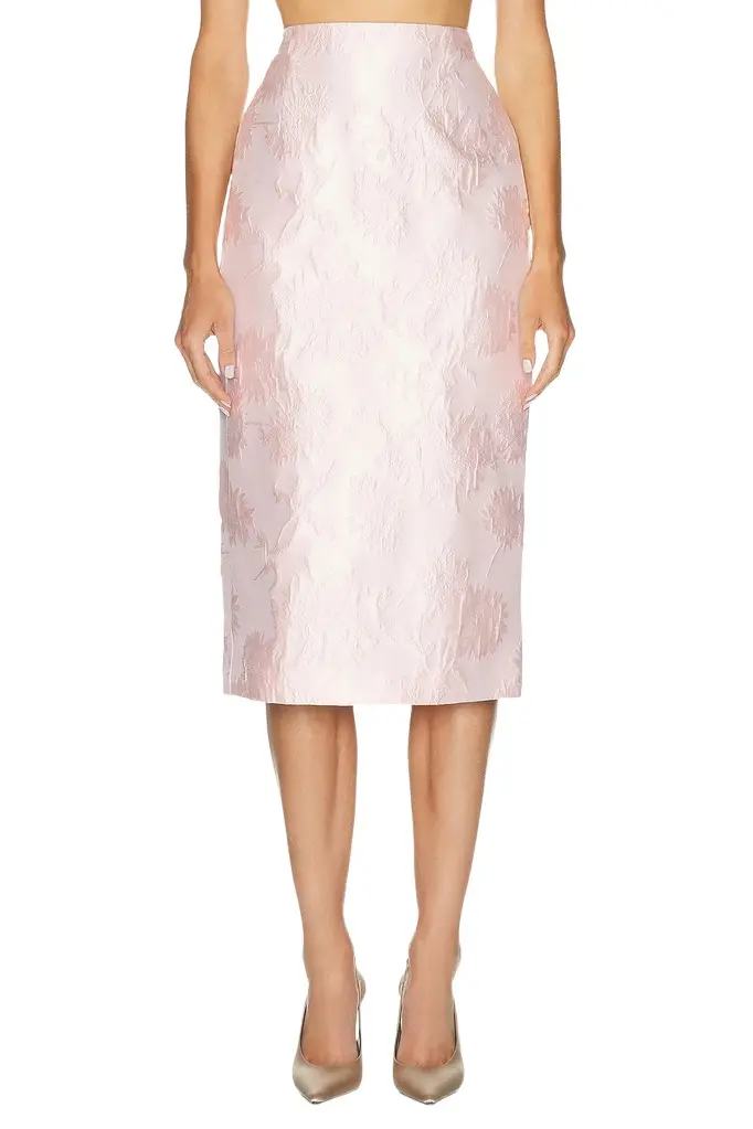 Aknvas Clarissa Brocade Pencil Skirt
