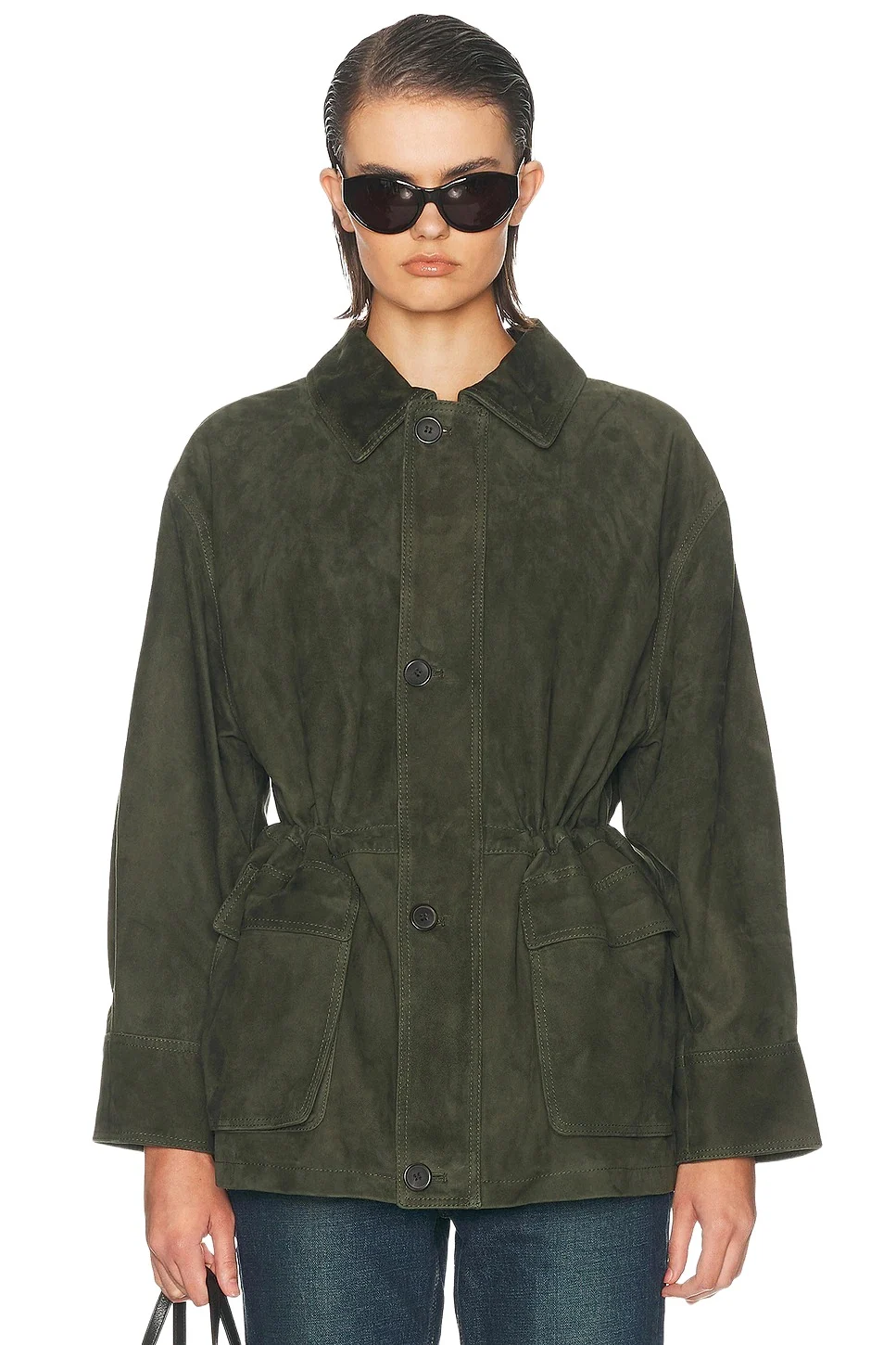 Maeve Lamb Suede Jacket