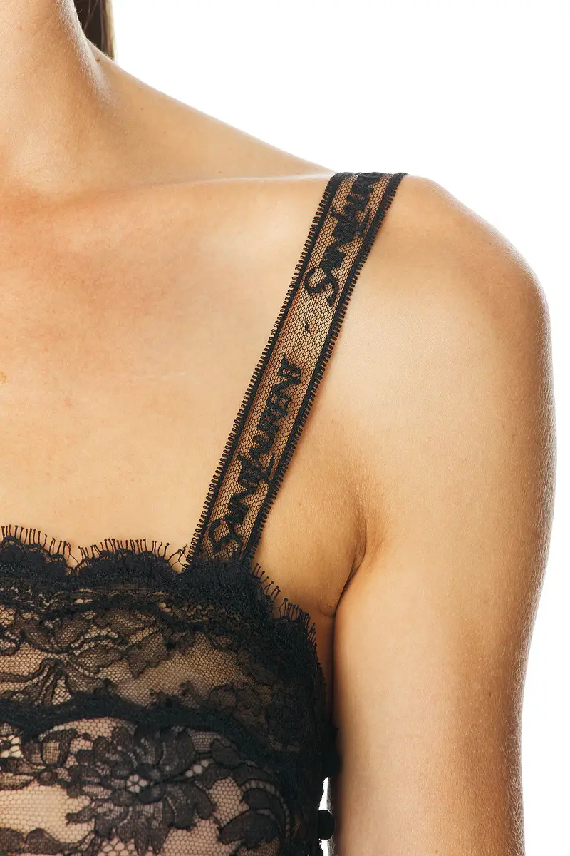 Saint Laurent Sheer Lace Top | Thumbnail 5 Saint Laurent Sheer Lace Top | Thumbnail 5