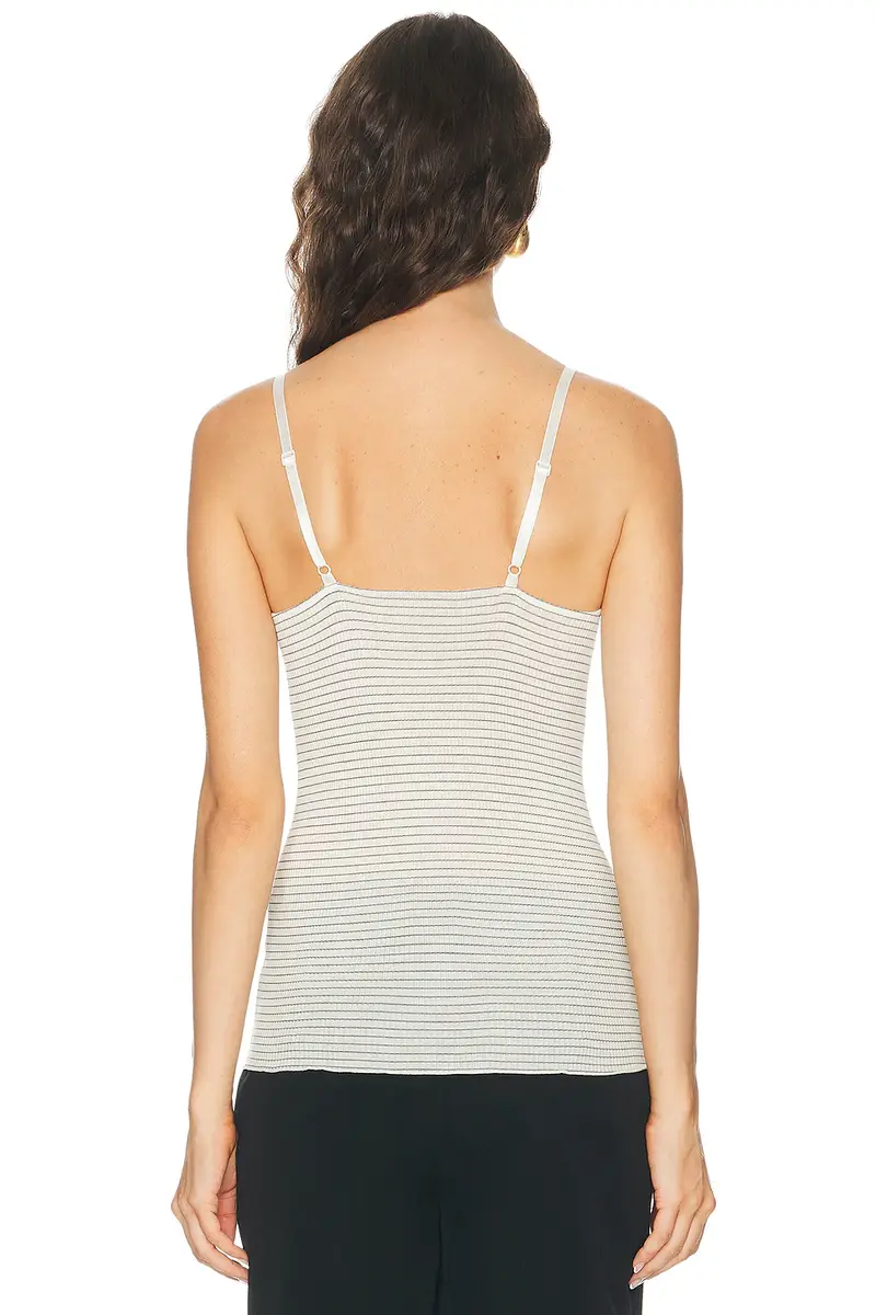 Saint Laurent Lace Striped Tank Top | Thumbnail 3 Saint Laurent Lace Striped Tank Top | Thumbnail 3