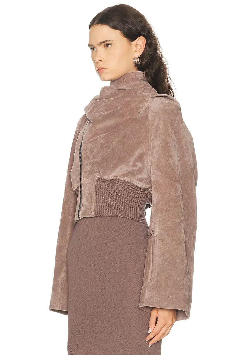 Rick Owens Scarf Flight Bomber Jacket | Thumbnail 3 Rick Owens Scarf Flight Bomber Jacket | Thumbnail 3