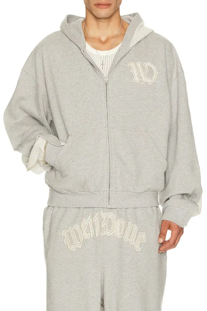We11Done Inside-Out Zip Up Hoodie