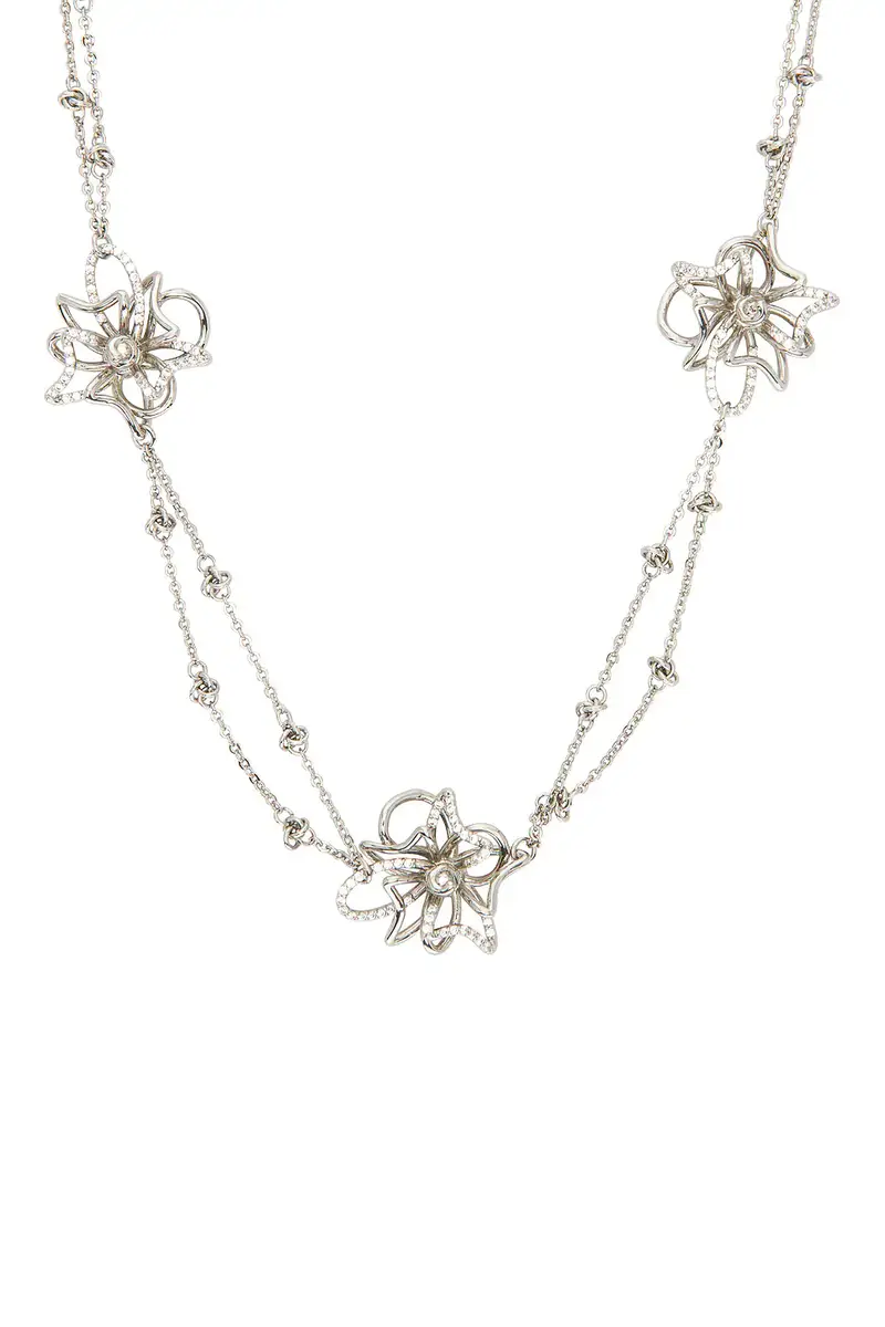 We11Done Crystal Twisted Wire Necklace | Thumbnail 2 We11Done Crystal Twisted Wire Necklace | Thumbnail 2