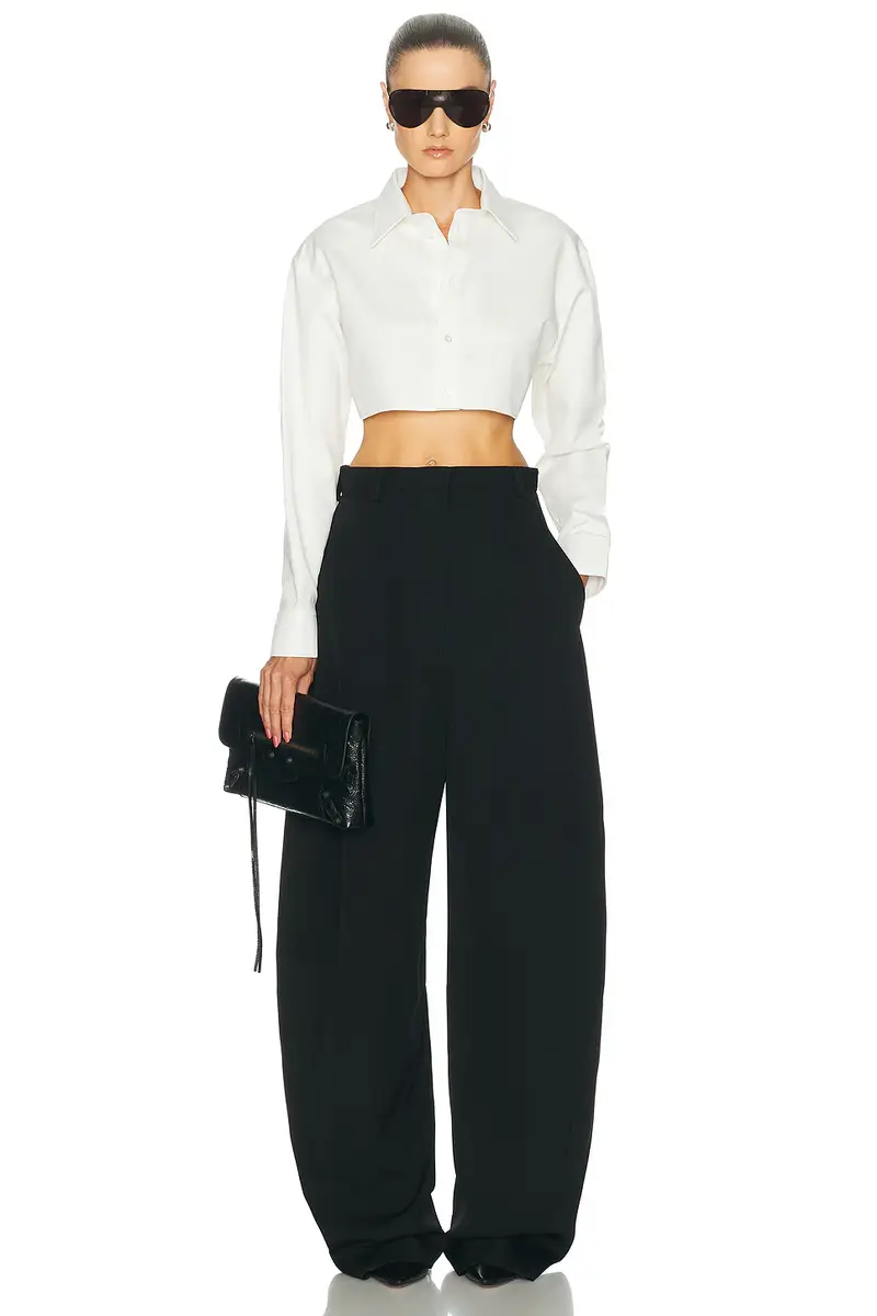 Balenciaga High Waist Barrel Pant | Thumbnail 6 Balenciaga High Waist Barrel Pant | Thumbnail 6