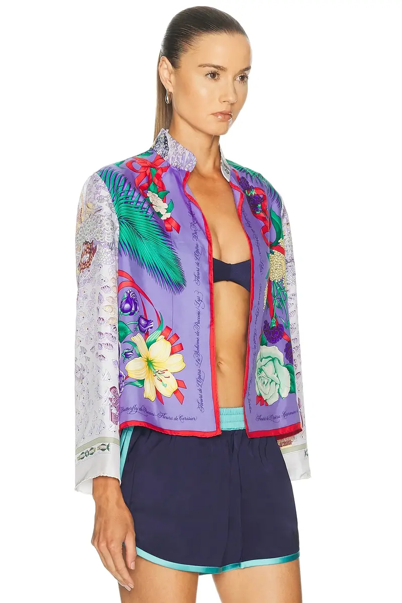 LILY EVE Silk Jacket without Buttons | Thumbnail 2 LILY EVE Silk Jacket without Buttons | Thumbnail 2
