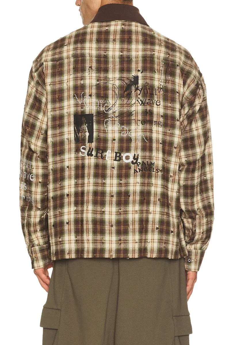 Palm Angels Surfer Dream Check Loose Shirt | Thumbnail 2