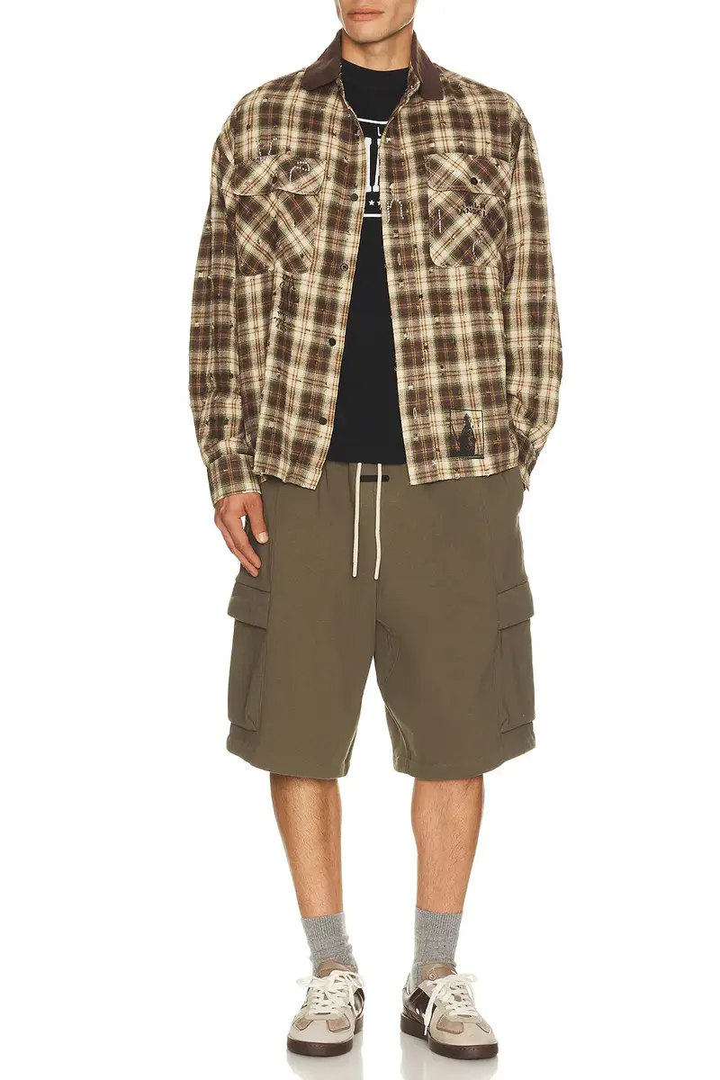 Palm Angels Surfer Dream Check Loose Shirt | Thumbnail 3