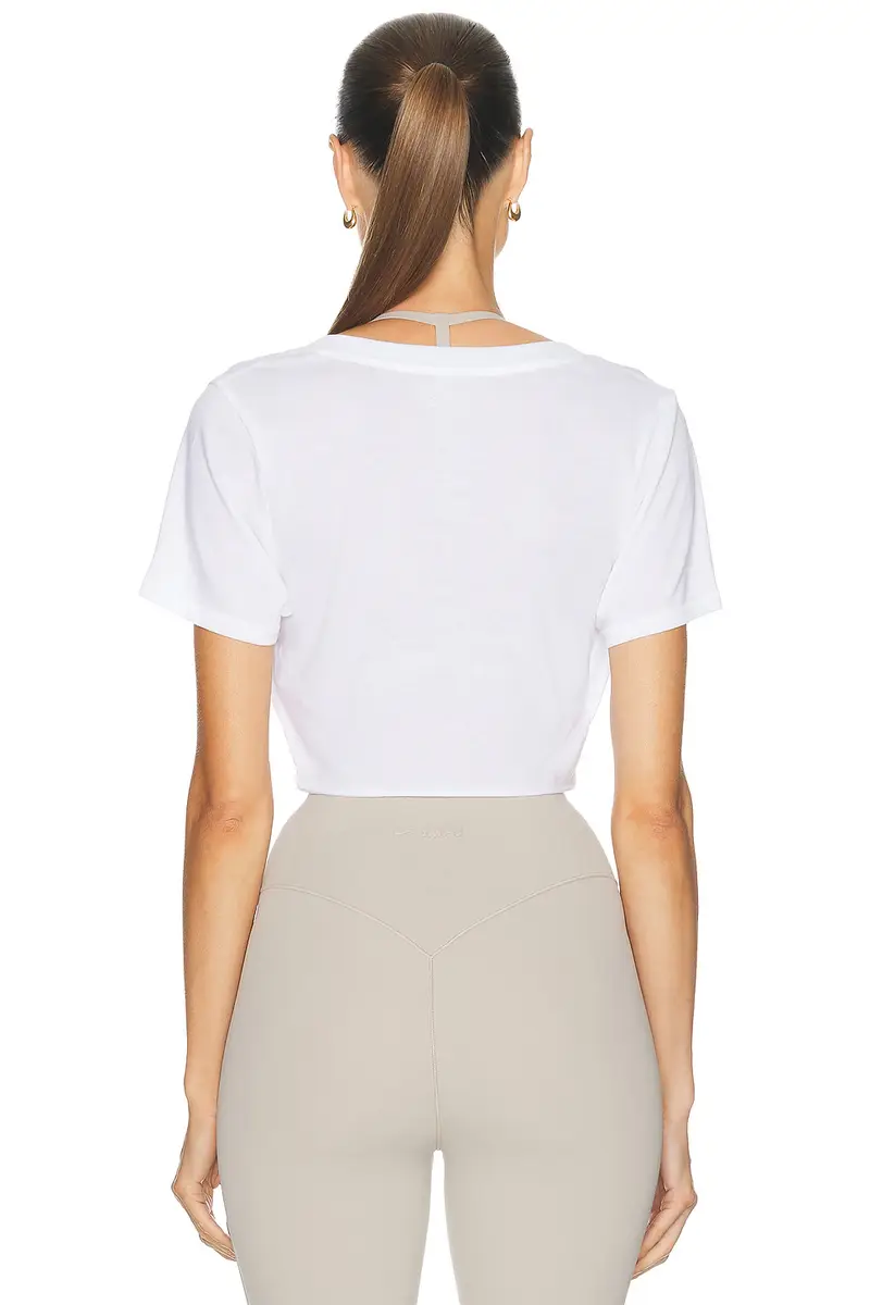 NikeSKIMS Performance Cotton V Neck Crop Top | Thumbnail 3