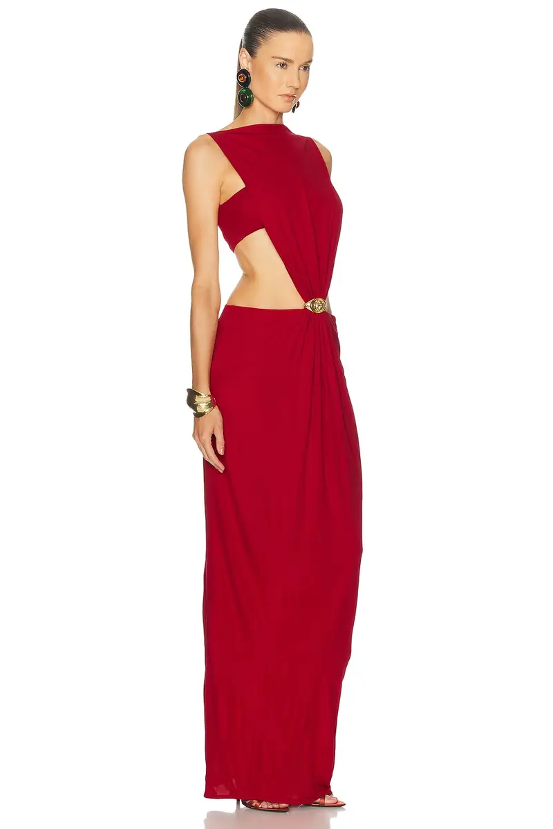 Casablanca Jersey Cut Out Maxi Dress | Thumbnail 2 Casablanca Jersey Cut Out Maxi Dress | Thumbnail 2