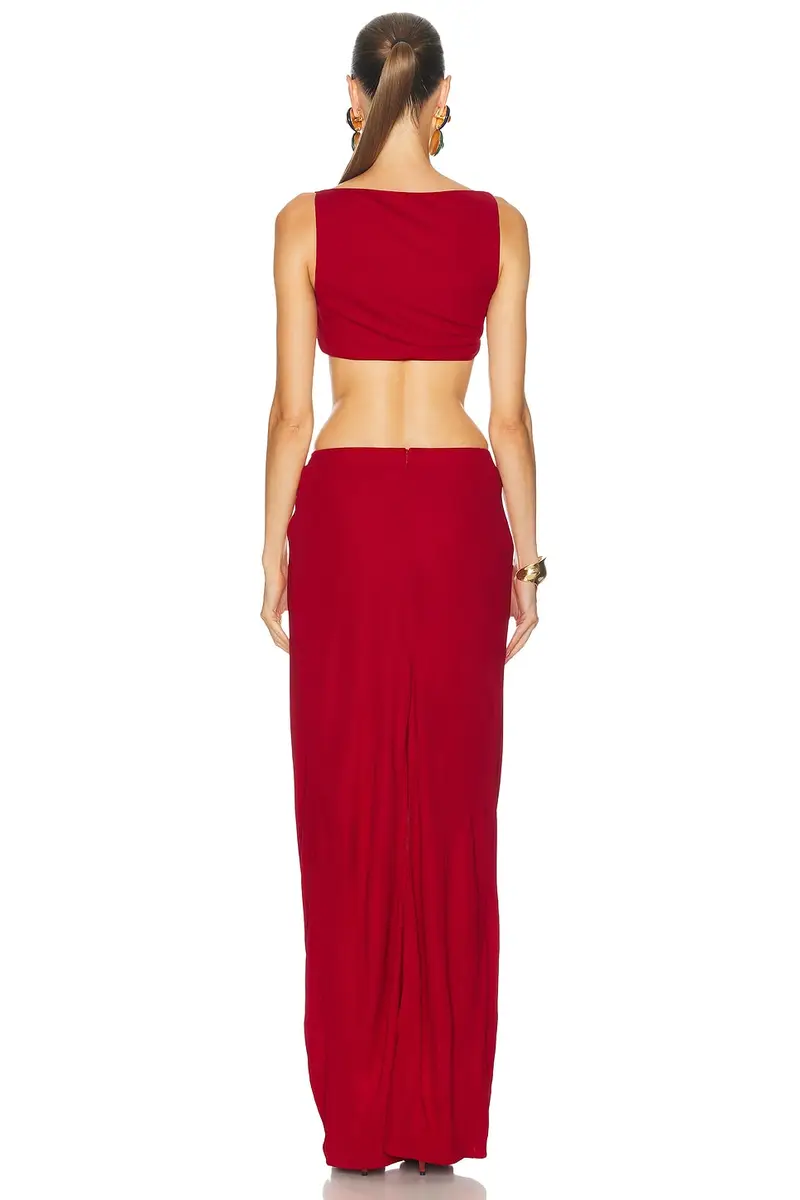 Casablanca Jersey Cut Out Maxi Dress | Thumbnail 3 Casablanca Jersey Cut Out Maxi Dress | Thumbnail 3