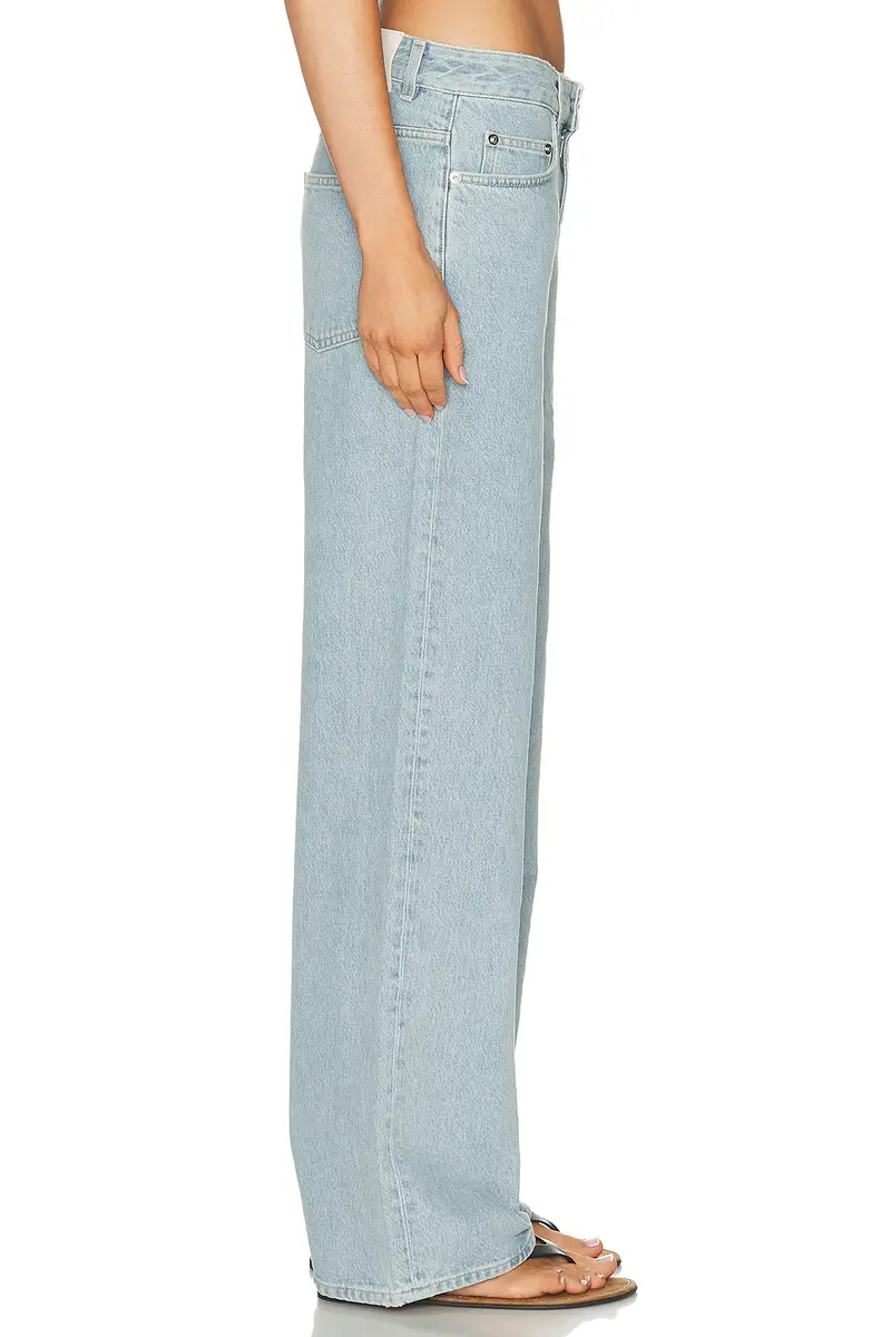 Loulou de Saison Mico Low Waisted Wide Leg | Thumbnail 3 Loulou de Saison Mico Low Waisted Wide Leg | Thumbnail 3