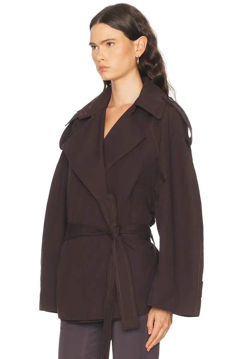 L'Academie Cooper Cropped Trench Jacket | Thumbnail 3 L'Academie Cooper Cropped Trench Jacket | Thumbnail 3