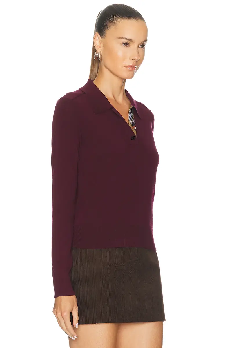 Burberry Mandy Polo Sweater | Thumbnail 2