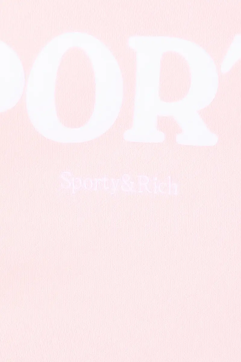 Sporty & Rich J'adore Flocked Crewneck Sweatshirt | Thumbnail 5 Sporty & Rich J'adore Flocked Crewneck Sweatshirt | Thumbnail 5