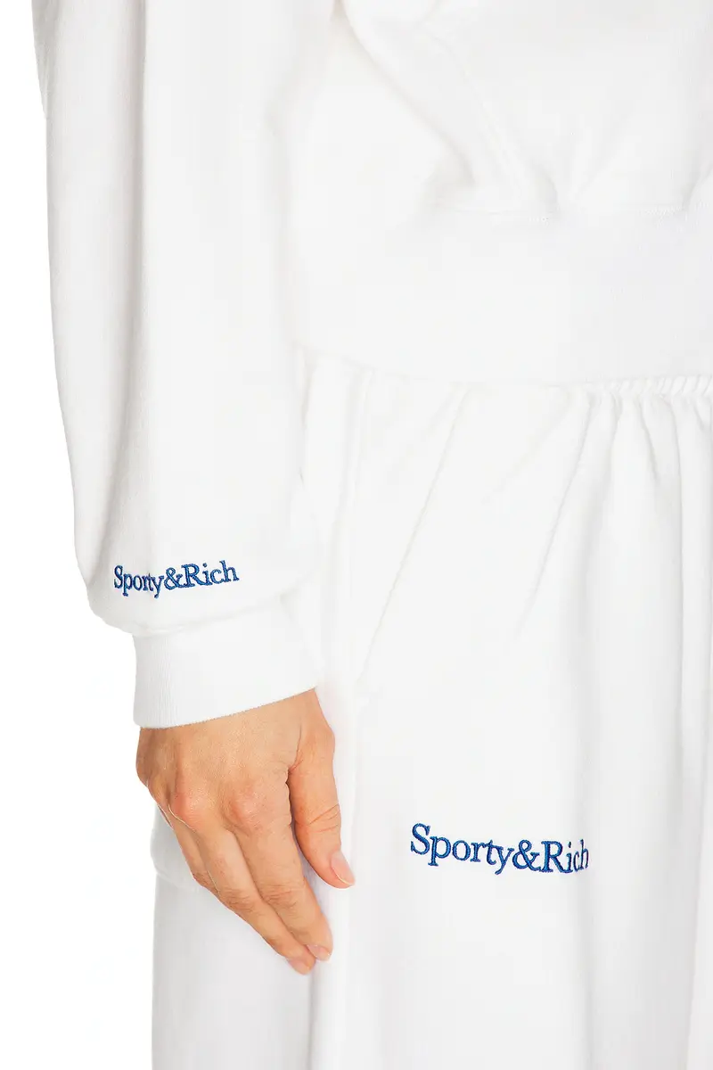 Sporty & Rich x Dodgers LA Serif Zip Hoodie | Thumbnail 6