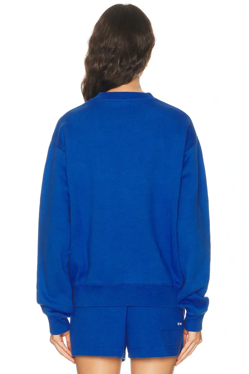 Sporty & Rich x Dodgers LA Serif Crewneck Sweatshirt | Thumbnail 3