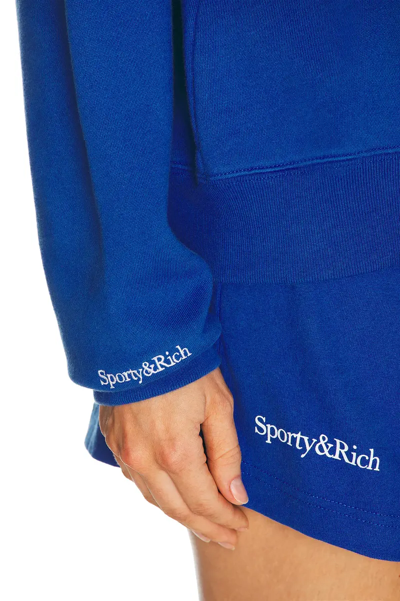 Sporty & Rich x Dodgers LA Serif Crewneck Sweatshirt | Thumbnail 5