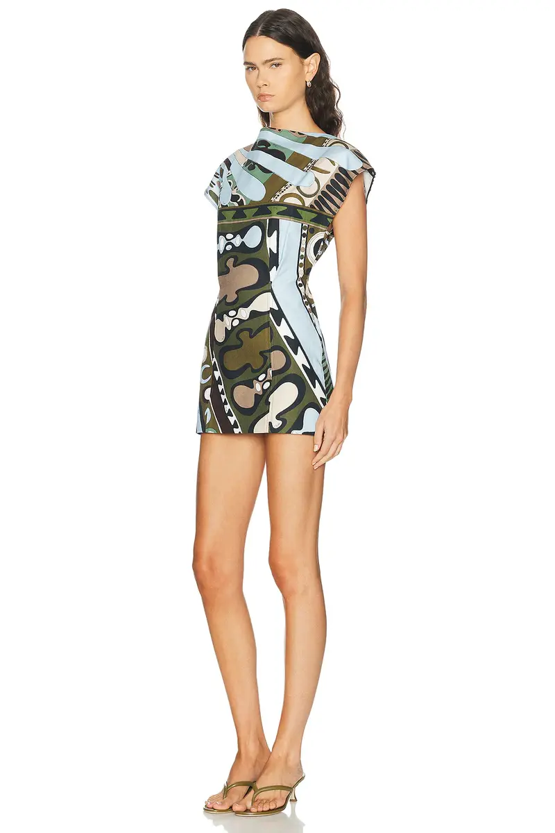 PUCCI Cotton Linen Short Dress | Thumbnail 3 PUCCI Cotton Linen Short Dress | Thumbnail 3