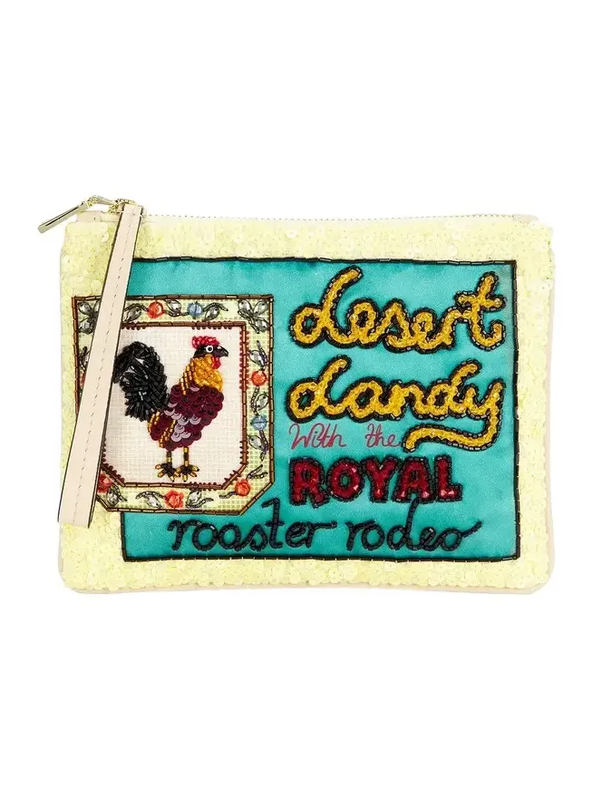 Ace Rooster Embellished Clutch Ace Rooster Embellished Clutch