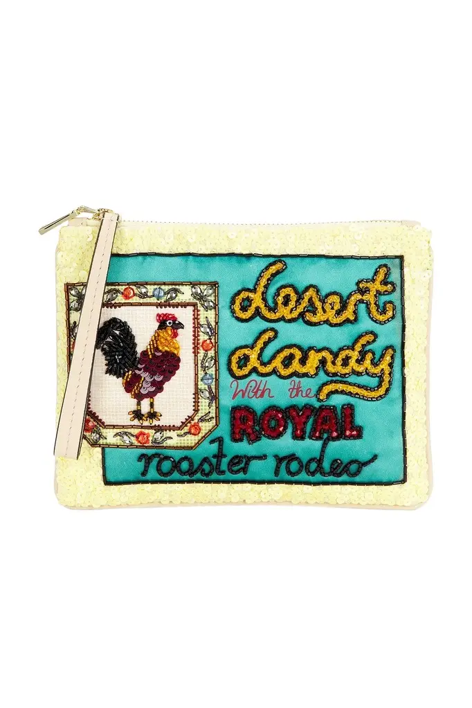 Ace Rooster Embellished Clutch Ace Rooster Embellished Clutch