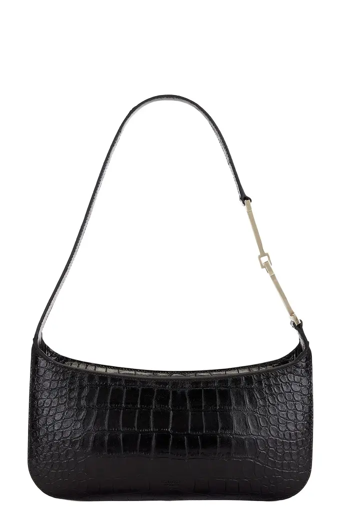 Tom Ford Tumbled Soft Printed Croc Small Shoulder Bag