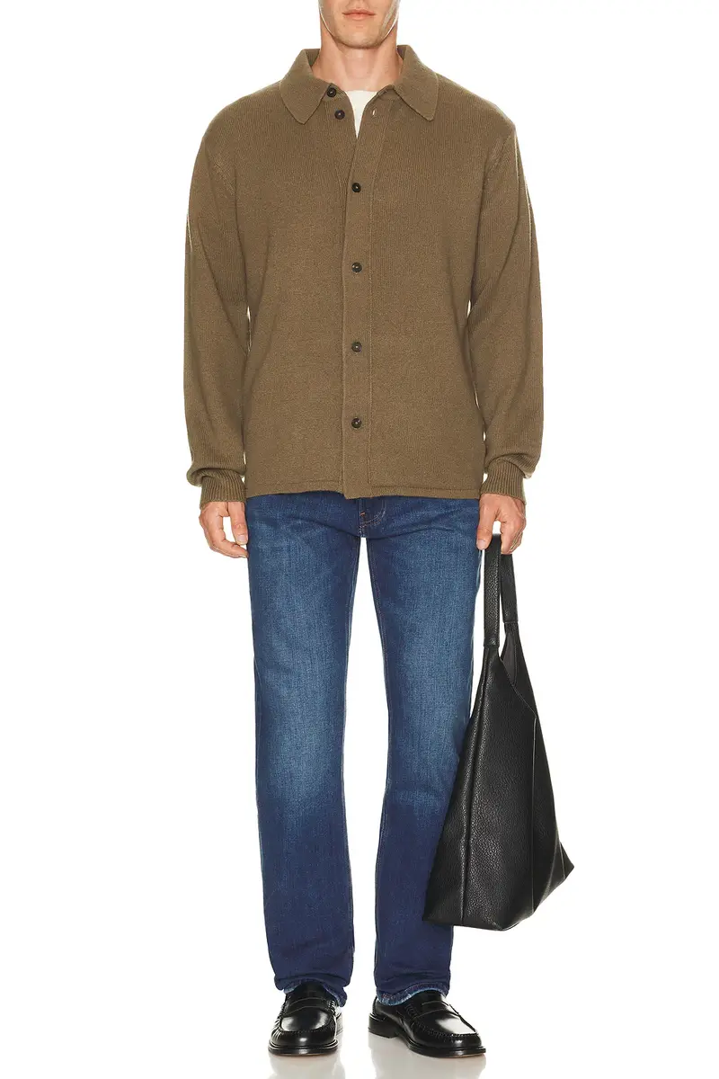Frame Boiled Wool Shirt Sweater | Thumbnail 3 Frame Boiled Wool Shirt Sweater | Thumbnail 3