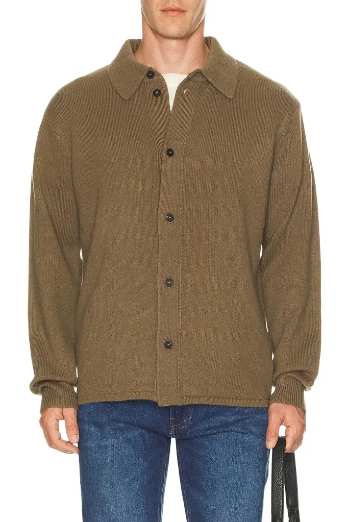 Frame Boiled Wool Shirt Sweater