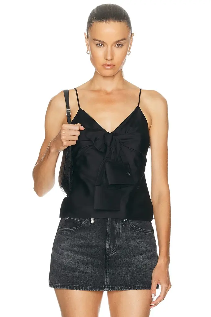 Alexander Wang Pre-Styled Knotted Cami Top