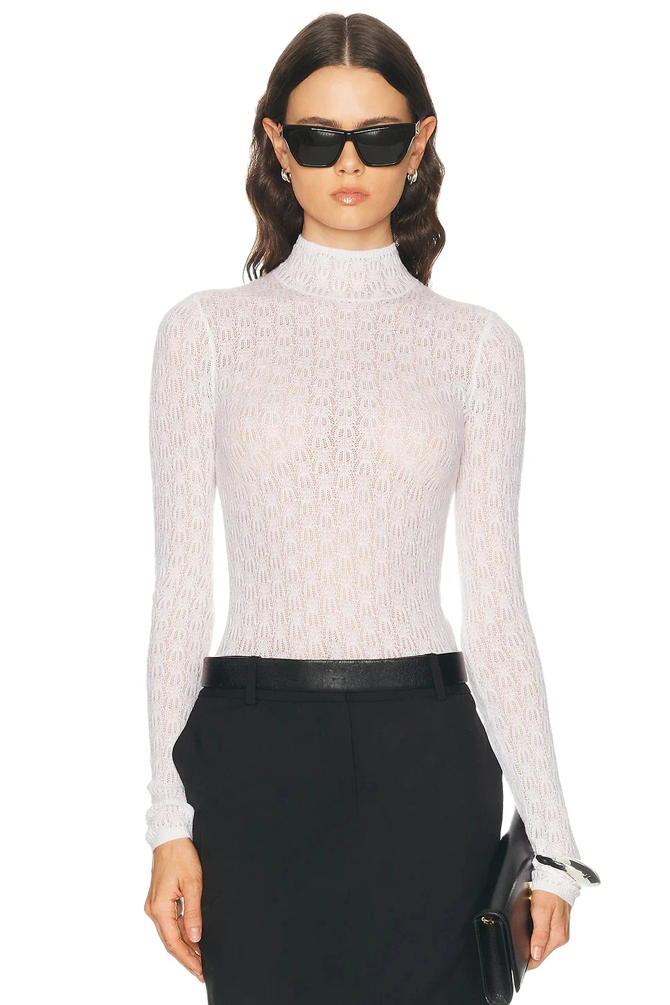 Sablyn Rhea Long Sleeve Mock Neck Top