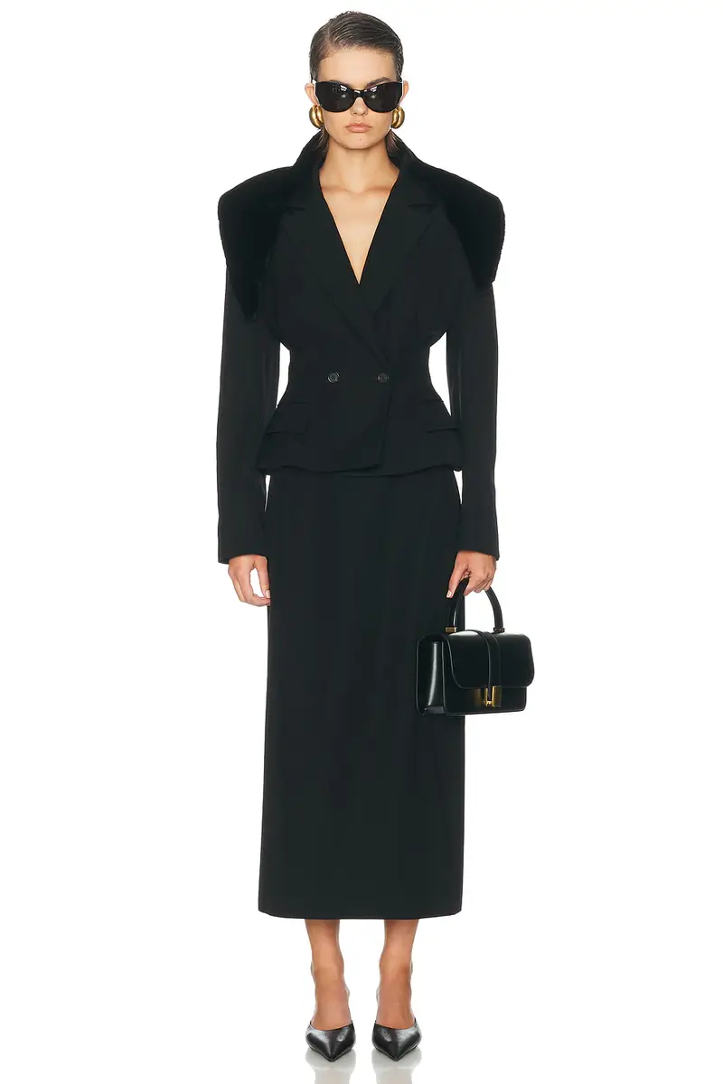 Magda Butrym Tailored Midi Skirt | Thumbnail 5 Magda Butrym Tailored Midi Skirt | Thumbnail 5