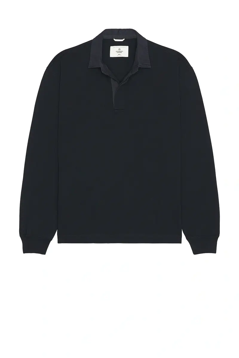 REIGNING CHAMP Heavyweight Jersey Standard Rugby Shirt | Thumbnail 4 REIGNING CHAMP Heavyweight Jersey Standard Rugby Shirt | Thumbnail 4