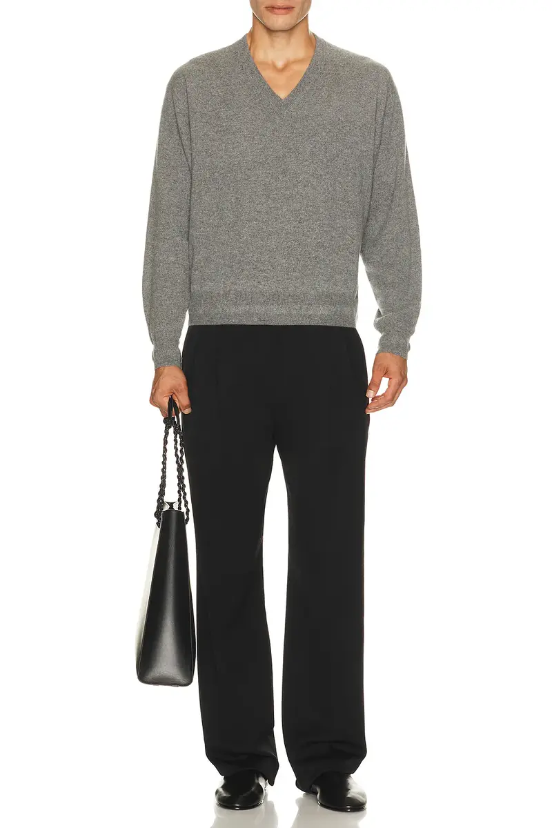 Jil Sander Long Sleeve V Neck Jumper | Thumbnail 3