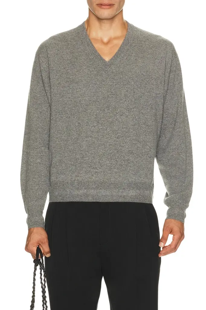 Jil Sander Long Sleeve V Neck Jumper