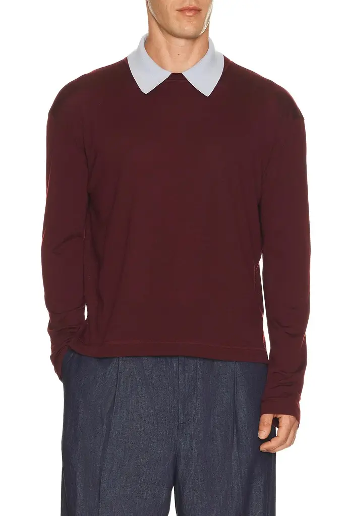 Jil Sander Long Sleeve Polo Jumper