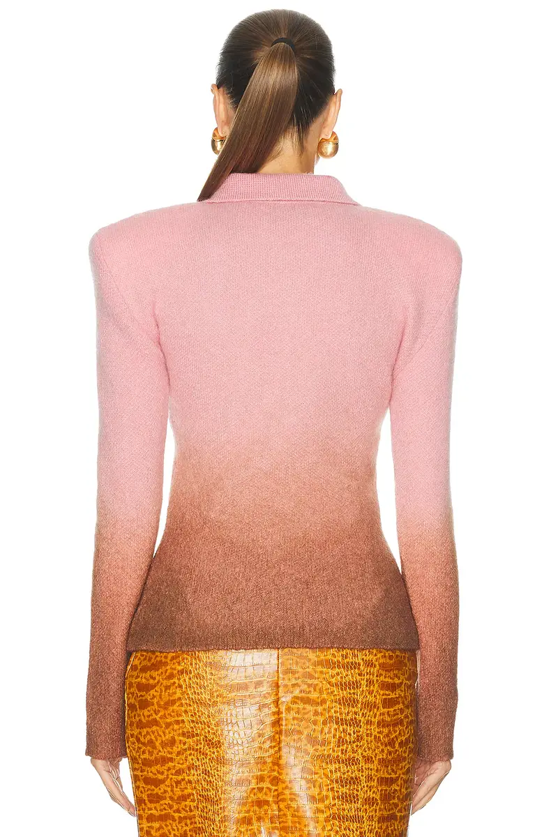 Rowen Rose Long Sleeve Polo Top | Thumbnail 3 Rowen Rose Long Sleeve Polo Top | Thumbnail 3