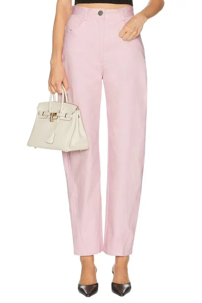 High-waist Twist Seam Straight Leg High-waist Twist Seam Straight Leg